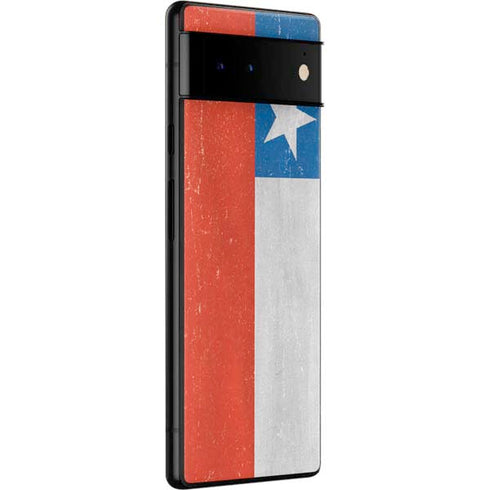 Chile Flag Distressed Google Pixel 6 Skin